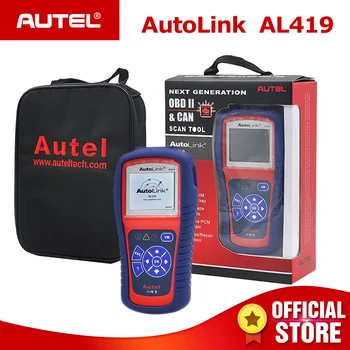 Autel Autolink AL419 OBDII CAN Scan Tool with TFT Color Screen Code Reader Troubleshooter code tips Auto diagnostic tool
Autel Autolink AL419 OBDII CAN Scan Tool with TFT Color Screen Code Reader Troubleshooter code tips Auto diagnostic tool