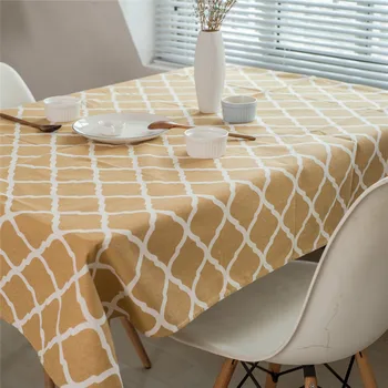 Byetee Yellow Geometric Tablecloth Hotel Table Cloth Rectangular Cotton Linen Fabric Table Cover for Kitchen
Byetee Yellow Geometric Tablecloth Hotel Table Cloth Rectangular Cotton Linen Fabric Table Cover for Kitchen