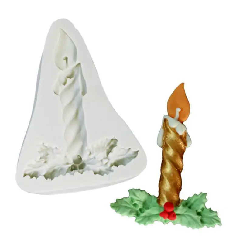 Silicone Mold Christmas candle Chocolate cake mould sugar craft fondant cake tools gumpaste decorating baking tool
Silicone Mold Christmas candle Chocolate cake mould sugar craft fondant cake tools gumpaste decorating baking tool