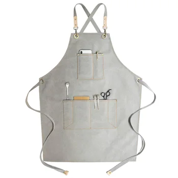 Working Apron Work Clothes Cafe Barista Pockets Soldering Barber Denim Workwear Straps Kitchen Aprons 
Working Apron Work Clothes Cafe Barista Pockets Soldering Barber Denim Workwear Straps Kitchen Aprons