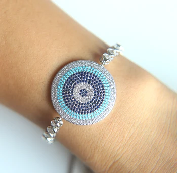 2019 Colorful CZ Stones Big Evil Eye Bracelet Adjustable tennis Chain Bracelets Women's Charm Pulsera Turkey mirco pave Jewelry
2019 Colorful CZ Stones Big Evil Eye Bracelet Adjustable tennis Chain Bracelets Women's Charm Pulsera Turkey mirco pave Jewelry