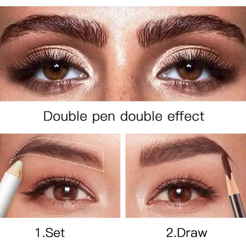Eyebrow Pencil Eyebrow Shaping Combination Natural Waterproof And Sweat-proof Durable Protection Stereotype Concealer Fixing Pen
Eyebrow Pencil Eyebrow Shaping Combination Natural Waterproof And Sweat-proof Durable Protection Stereotype Concealer Fixing Pen