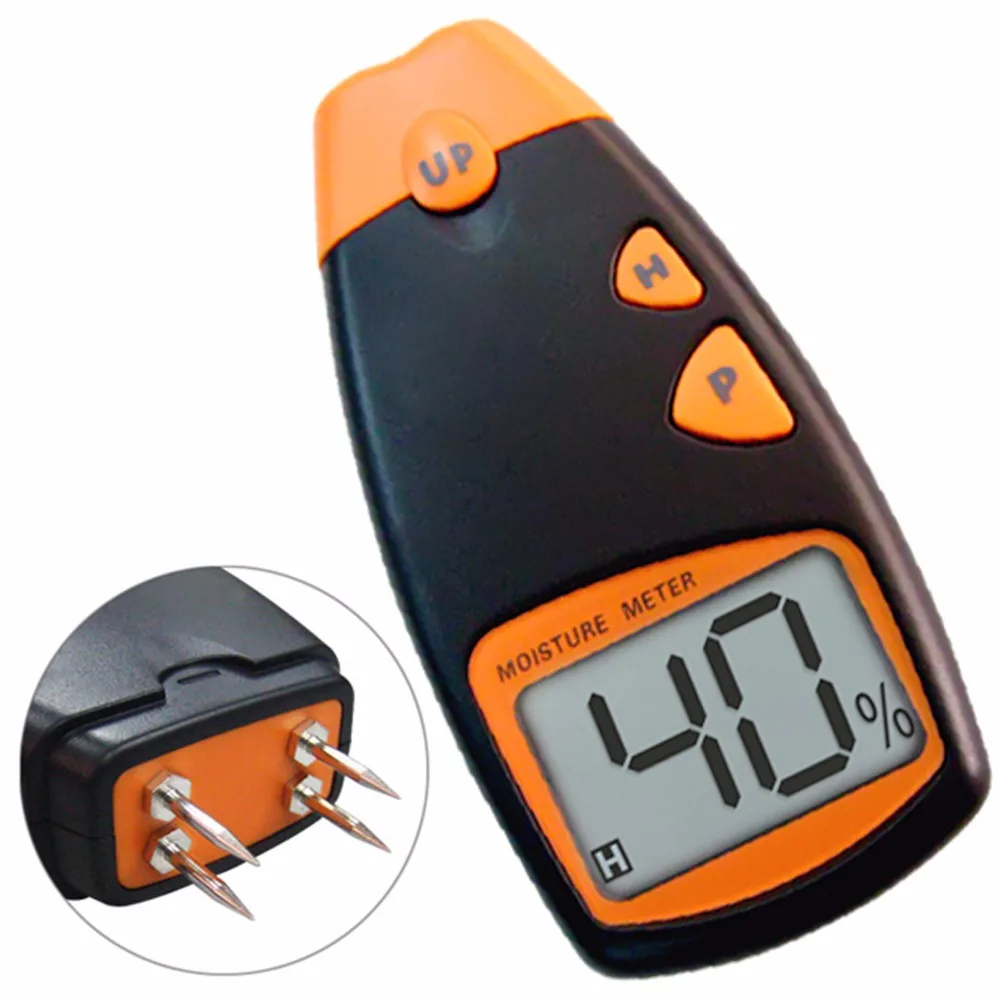 Digital 4 Pin Wood Moisture Meter 5%-40% Measuring Range with Automatic Data Hold High Resolution Large LCD Screen
Digital 4 Pin Wood Moisture Meter 5%-40% Measuring Range with Automatic Data Hold High Resolution Large LCD Screen