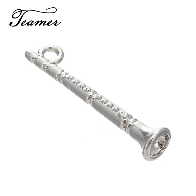 Teamer 20pcs/lot Silver Color Musical Instrument Pendant Flute Charms for Necklace Bracelets Making Best Gifts for Friend
Teamer 20pcs/lot Silver Color Musical Instrument Pendant Flute Charms for Necklace Bracelets Making Best Gifts for Friend