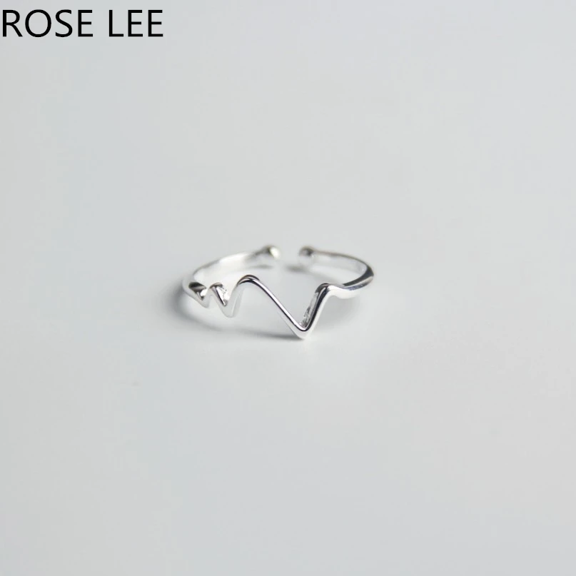 ROSE LEE 925 Sterling Silver Wedding Bands Midi Knuckles Ring For Women Fashion Heartbeat Shape Adjustable Finger Rings RL12
ROSE LEE 925 Sterling Silver Wedding Bands Midi Knuckles Ring For Women Fashion Heartbeat Shape Adjustable Finger Rings RL12