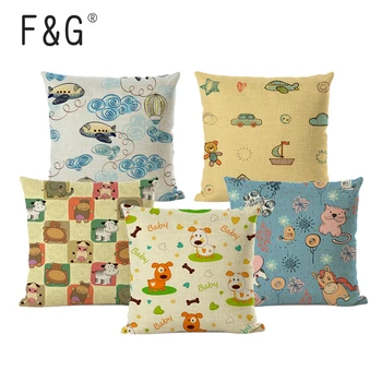 Lovely Cartoon Cushion Cover Children's Room Decoration Pillow Cover Cotton Linen Office Waist Pillow Car Sofa Pillow Cover
Lovely Cartoon Cushion Cover Children's Room Decoration Pillow Cover Cotton Linen Office Waist Pillow Car Sofa Pillow Cover