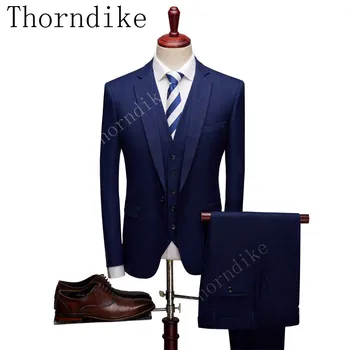 Thorndike Custom Made Groomsmen Navy Groom Tuxedos Notch Lapel Men Suits Wedding Best Man Blazer 2 Pieces Tuxedos(Jacket+Pants)
Thorndike Custom Made Groomsmen Navy Groom Tuxedos Notch Lapel Men Suits Wedding Best Man Blazer 2 Pieces Tuxedos(Jacket+Pants)