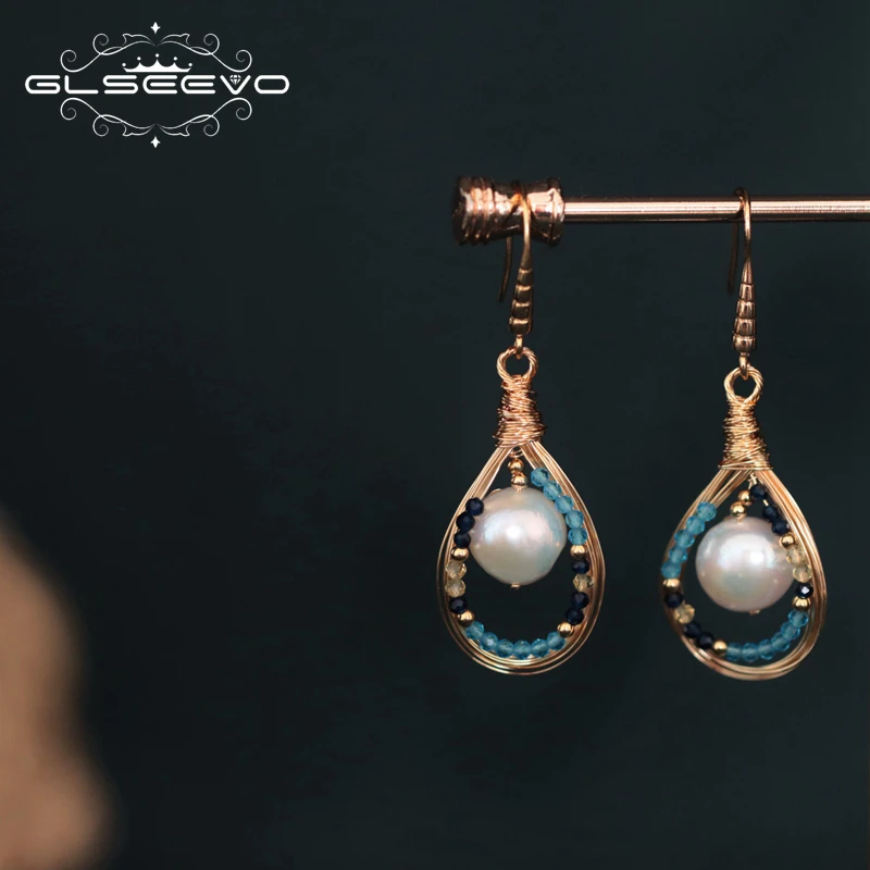 GLSEEVO Fresh Water Pearl Handmade Drop Earrings For Women Birthday Gift Natural Spinel Dangle Earring Jewelry Brincos GE0762
GLSEEVO Fresh Water Pearl Handmade Drop Earrings For Women Birthday Gift Natural Spinel Dangle Earring Jewelry Brincos GE0762