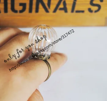 Charm!! 20set 20x12mm Stripe Glass Vial Pendant Pumpkin balls Glass Bubble Vial Globe Pendant & 12mm blank base ring
Charm!! 20set 20x12mm Stripe Glass Vial Pendant Pumpkin balls Glass Bubble Vial Globe Pendant & 12mm blank base ring