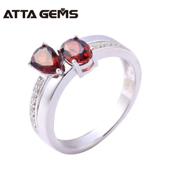 Natural Garnet Sterling Silver Rings 2.8 Carats Natural Red Garnet Women Engagement Silver Rings Fine Jewelry Design
Natural Garnet Sterling Silver Rings 2.8 Carats Natural Red Garnet Women Engagement Silver Rings Fine Jewelry Design