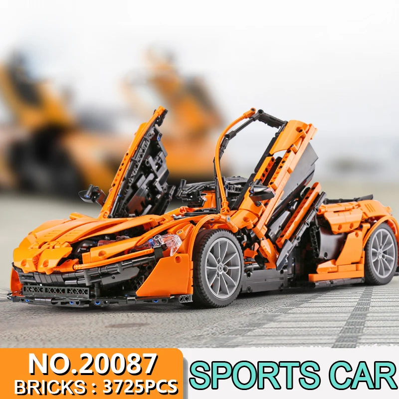 New 20087 Technic The MOC-16915 Orange Super Racing Car Set Car Model Building Blocks Bricks Kids Education Toys Gift
New 20087 Technic The MOC-16915 Orange Super Racing Car Set Car Model Building Blocks Bricks Kids Education Toys Gift