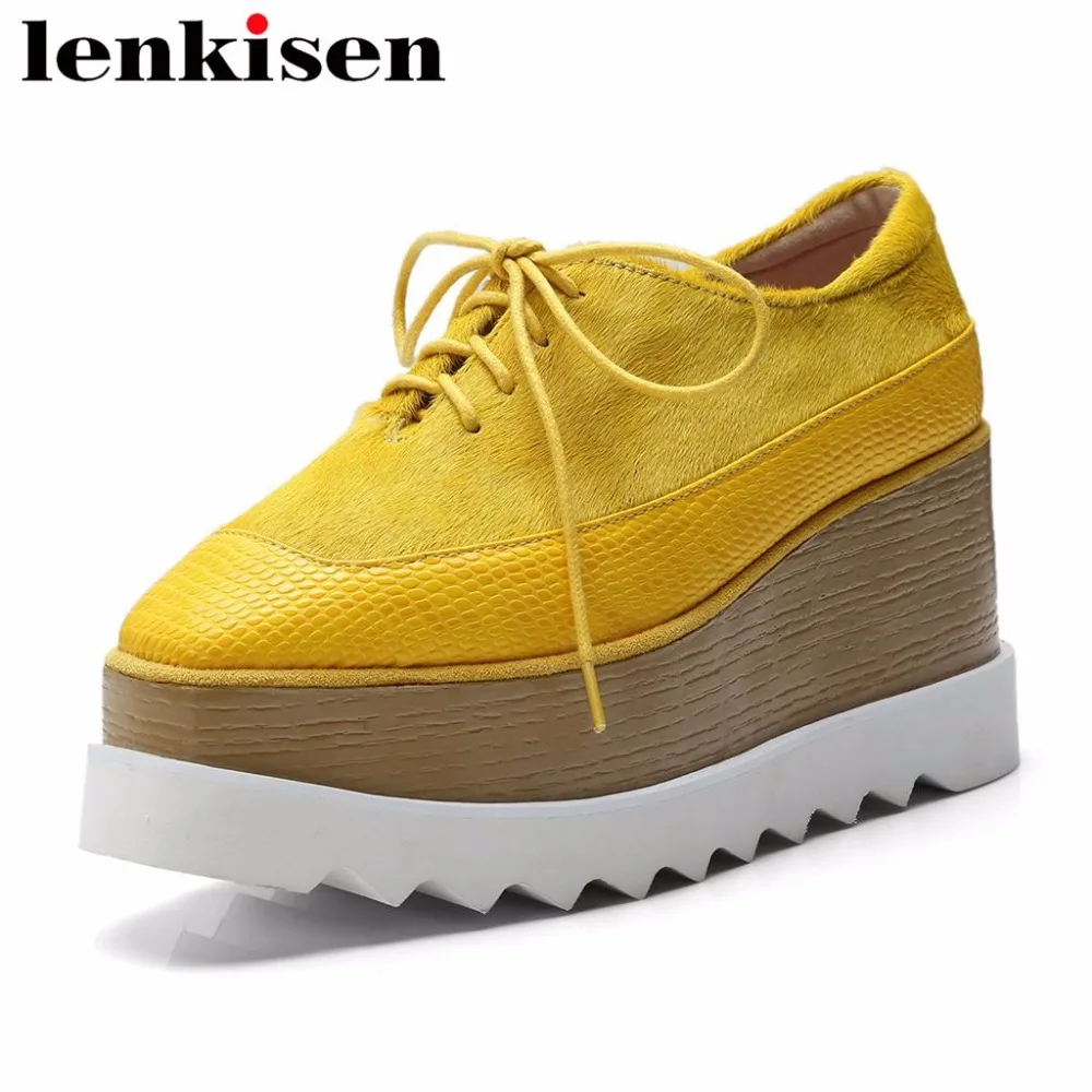 Lenkisen platform lace up square toe horsehair high wedges heels original designer pumps office lady women comfortable shoes L07
Lenkisen platform lace up square toe horsehair high wedges heels original designer pumps office lady women comfortable shoes L07