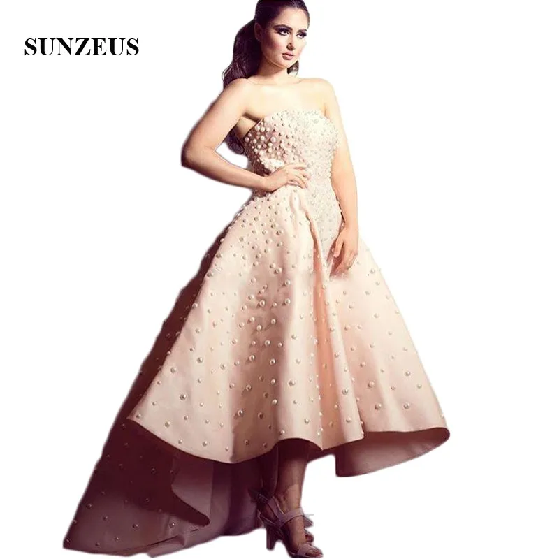 Strapless Matte Satin Formal Evening Dresses African Women Evening Gowns 2019 High Low Skirt Pearls Party Gown abendkleider SE02
Strapless Matte Satin Formal Evening Dresses African Women Evening Gowns 2019 High Low Skirt Pearls Party Gown abendkleider SE02