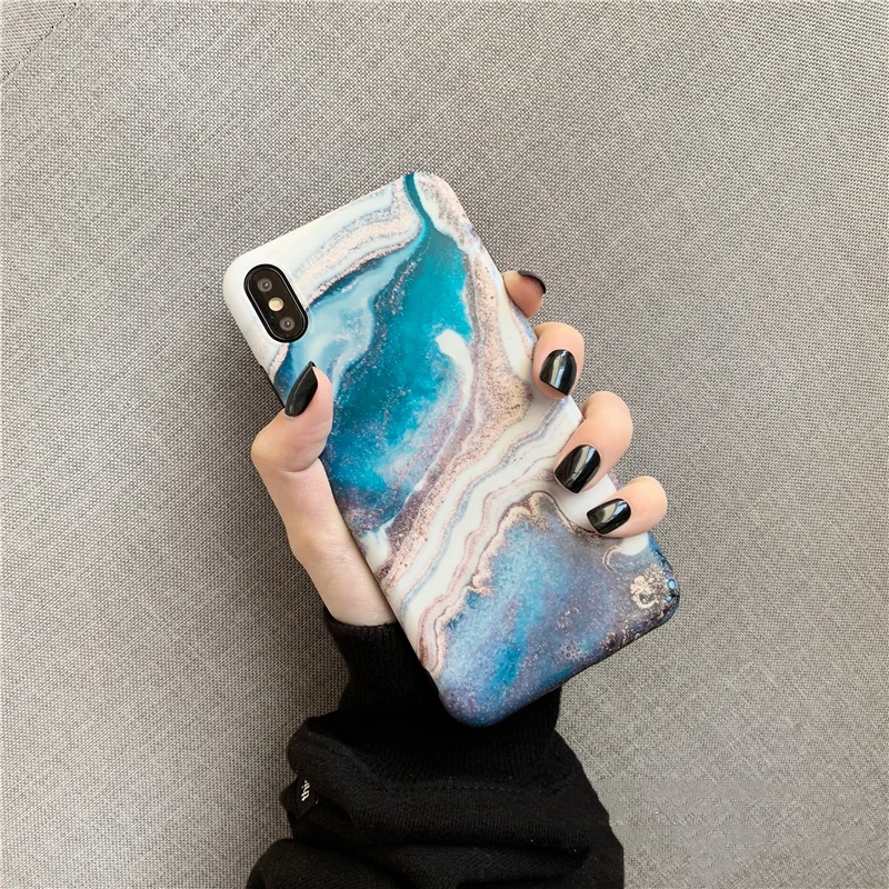 Blue ink painting marble Phone cases For iPhone 7 case S Matte Soft TPU case for iphone 6s 6 7 8 plus XR XS Max cover capa
Blue ink painting marble Phone cases For iPhone 7 case S Matte Soft TPU case for iphone 6s 6 7 8 plus XR XS Max cover capa