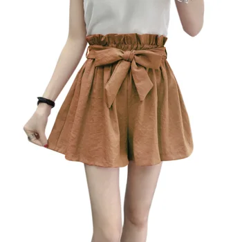Women High Waist Shorts Women Sexy Bow Belted Beach Summer Shorts Loose Elastic Waist Streetwear Wide Leg Shorts Woman Bottom
Women High Waist Shorts Women Sexy Bow Belted Beach Summer Shorts Loose Elastic Waist Streetwear Wide Leg Shorts Woman Bottom