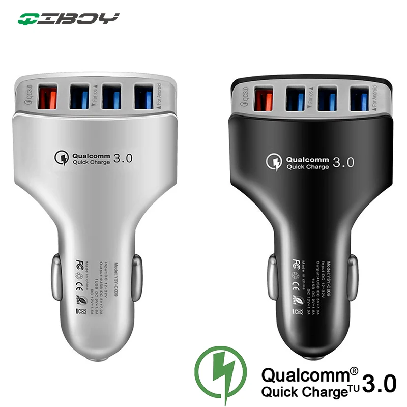 Quick Charge 3.0 Car Charger Adapter For iPhone XS Xiaomi Cable 7A QC3.0 Turbo 4 USB Jack Fast Charging Mobile Phone Car-Charger
Quick Charge 3.0 Car Charger Adapter For iPhone XS Xiaomi Cable 7A QC3.0 Turbo 4 USB Jack Fast Charging Mobile Phone Car-Charger