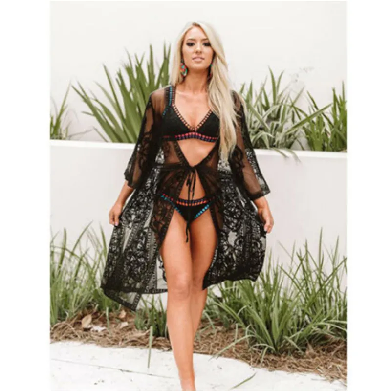 Summer Beach Sun Protection Clothing Lace Tops Women Blouses Bikini 2019 Pullover Beach Cover Ups Women Hollow Lace Holiday Wear
Summer Beach Sun Protection Clothing Lace Tops Women Blouses Bikini 2019 Pullover Beach Cover Ups Women Hollow Lace Holiday Wear