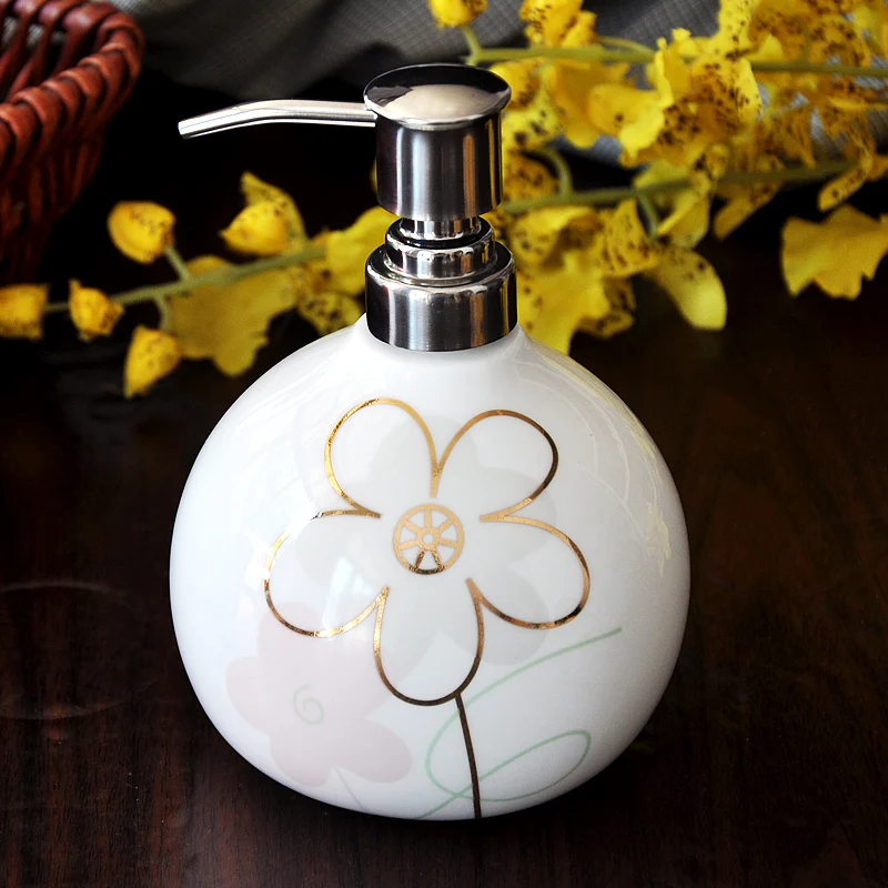 Bone china ceramic hand washing bottle emulsion bottle high grade shampoo shower gel large capacity pressing head bottling
Bone china ceramic hand washing bottle emulsion bottle high grade shampoo shower gel large capacity pressing head bottling