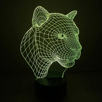 Leopard Shape 3D Illusion Light Colorful Gradient LED Desk Table Lampara Touch Screen Nightlights as Children Bedside Lamp Fding
Leopard Shape 3D Illusion Light Colorful Gradient LED Desk Table Lampara Touch Screen Nightlights as Children Bedside Lamp Fding