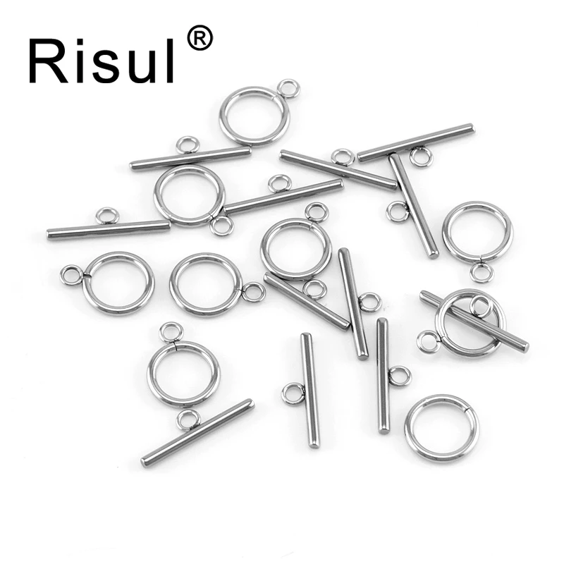 Risul Stainless Steel 2 Sets gold/steel Toggle Clasps Connector OT clasp Silver necklace DIY Jewelry Findings Accessories clasp
Risul Stainless Steel 2 Sets gold/steel Toggle Clasps Connector OT clasp Silver necklace DIY Jewelry Findings Accessories clasp