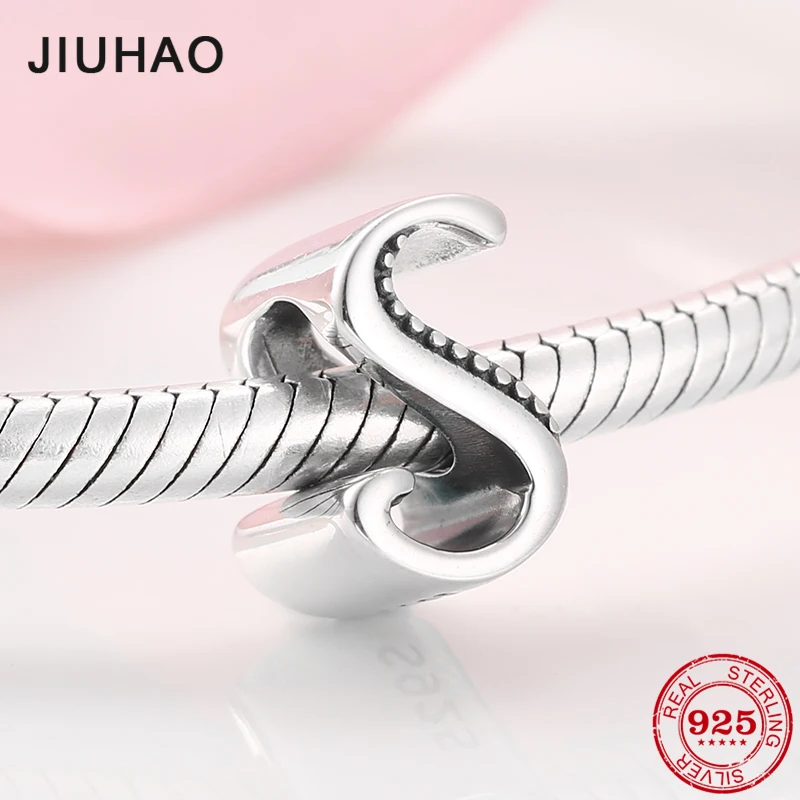 925 Sterling Silver Letter S Alphabet Beads fit Original Charms Pandora Bracelets Bangles women Jewelry Making
925 Sterling Silver Letter S Alphabet Beads fit Original Charms Pandora Bracelets Bangles women Jewelry Making