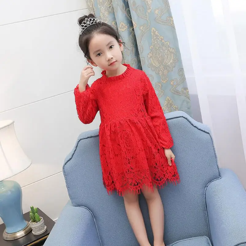 girls red dress