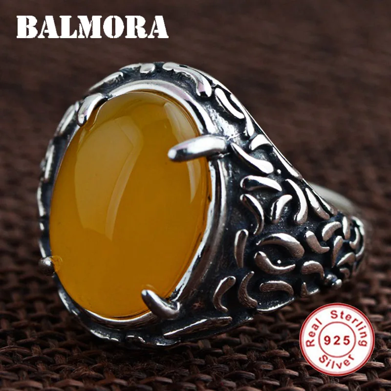 BALMORA 925 Sterling Silver Yellow Chalcedony Rings for Women Men Lovers Resizable Ring Vintage Thai Silver Jewelry Gift MN20720
BALMORA 925 Sterling Silver Yellow Chalcedony Rings for Women Men Lovers Resizable Ring Vintage Thai Silver Jewelry Gift MN20720