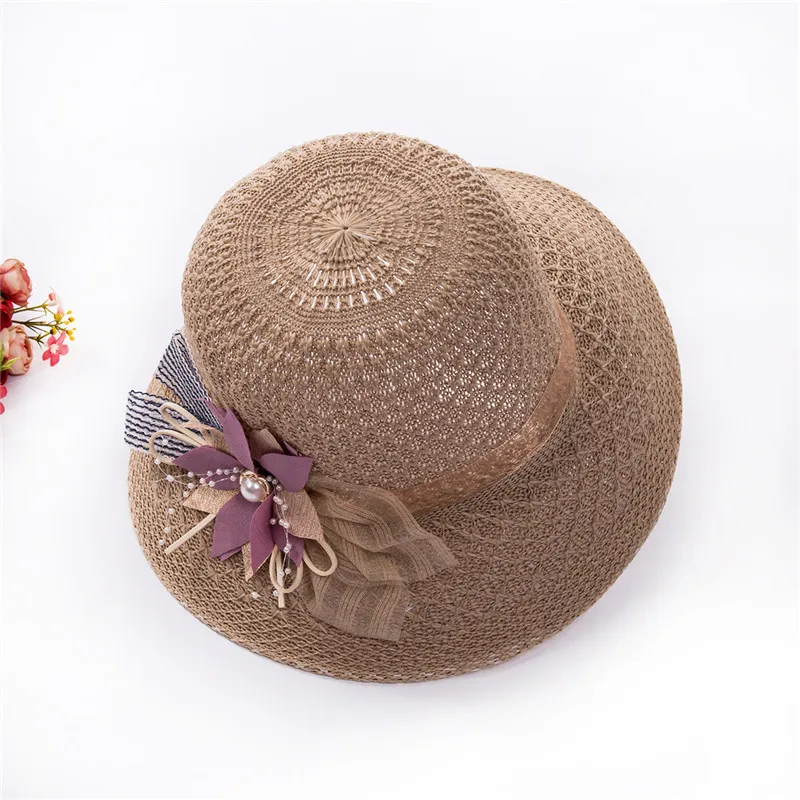 Hot Summer Floppy Straw Hat New Soild Color Ratton Woven Women Cups Ladies' Wide Brim Beach Sun Hat Flower Lace Foldable Cap Hot
Hot Summer Floppy Straw Hat New Soild Color Ratton Woven Women Cups Ladies' Wide Brim Beach Sun Hat Flower Lace Foldable Cap Hot