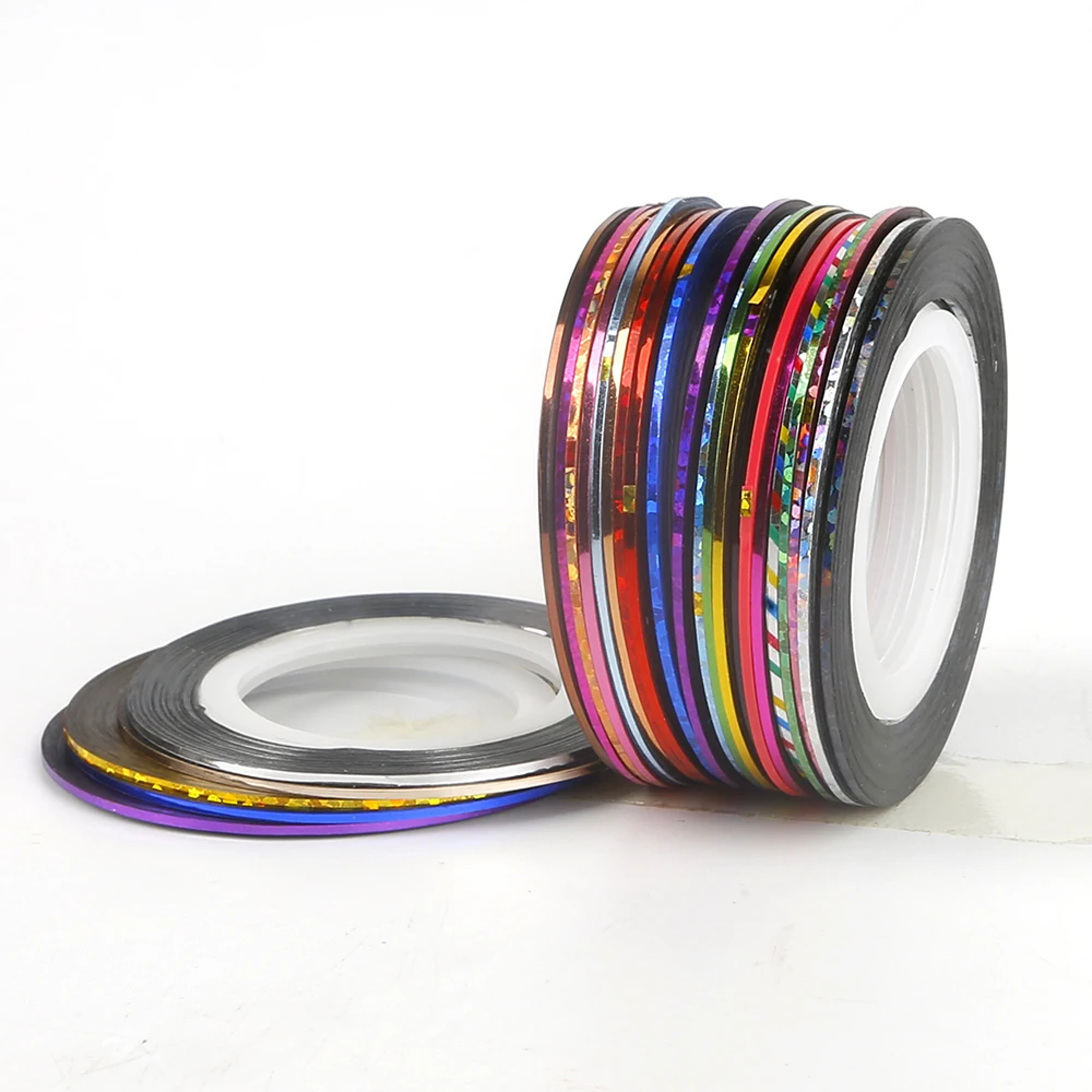 1 Sheet Multicolor Mixed Colors Rolls Striping Tape Line Nail Art Decoration Sticker DIY Nail Tips Glitter Nail
1 Sheet Multicolor Mixed Colors Rolls Striping Tape Line Nail Art Decoration Sticker DIY Nail Tips Glitter Nail