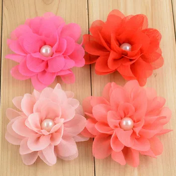 40pcs/lot DIY 8CM Fold Chiffon Flower With Pearl 14 color Hair Accessories Shoe Flower
40pcs/lot DIY 8CM Fold Chiffon Flower With Pearl 14 color Hair Accessories Shoe Flower