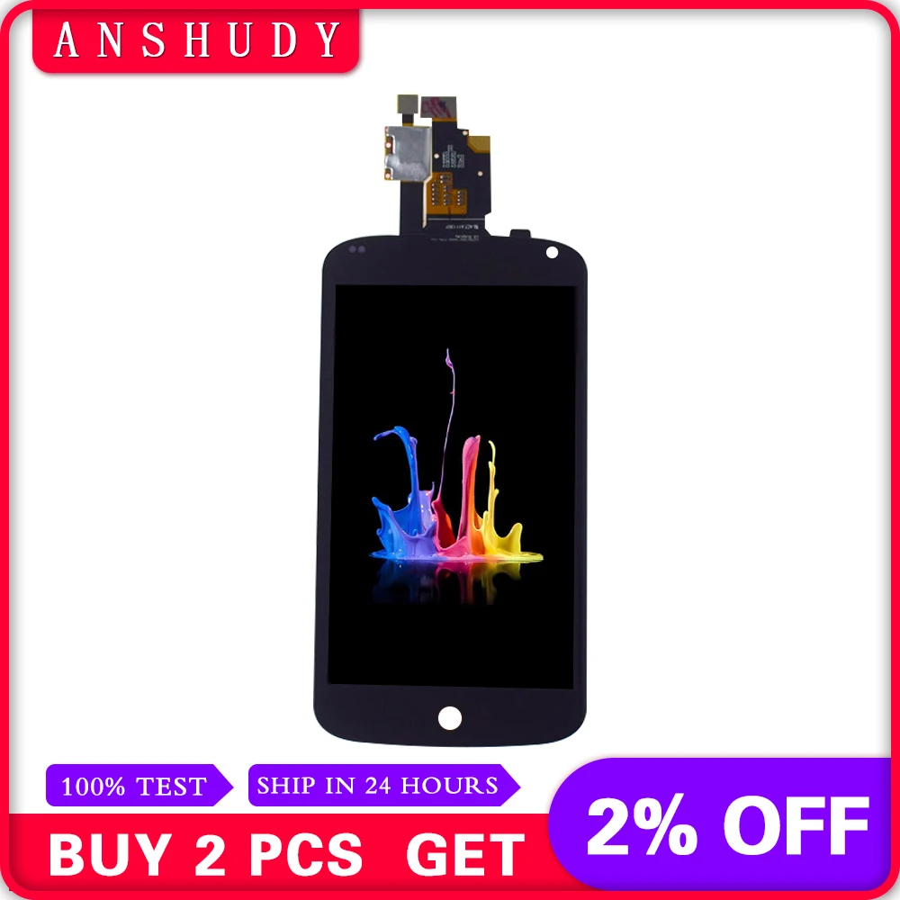 For LG Google Nexus 4 E960 Full LCD Display Panel Module + black Touch Screen Digitizer Sensor Assembly
For LG Google Nexus 4 E960 Full LCD Display Panel Module + black Touch Screen Digitizer Sensor Assembly