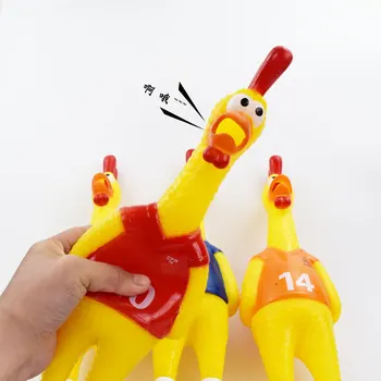 Rubber Screaming Chicken Squeeze Sound Toy Pets Product Dog Toys European Football Championship Vent Emotional Voice Toy Funny
Rubber Screaming Chicken Squeeze Sound Toy Pets Product Dog Toys European Football Championship Vent Emotional Voice Toy Funny