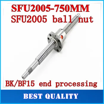 20mm 2005 Ball Screw Rolled C7 ballscrew SFU2005 750mm BK15 BF15 end processing one 2005 flange single ball nut for CNC parts
20mm 2005 Ball Screw Rolled C7 ballscrew SFU2005 750mm BK15 BF15 end processing one 2005 flange single ball nut for CNC parts
