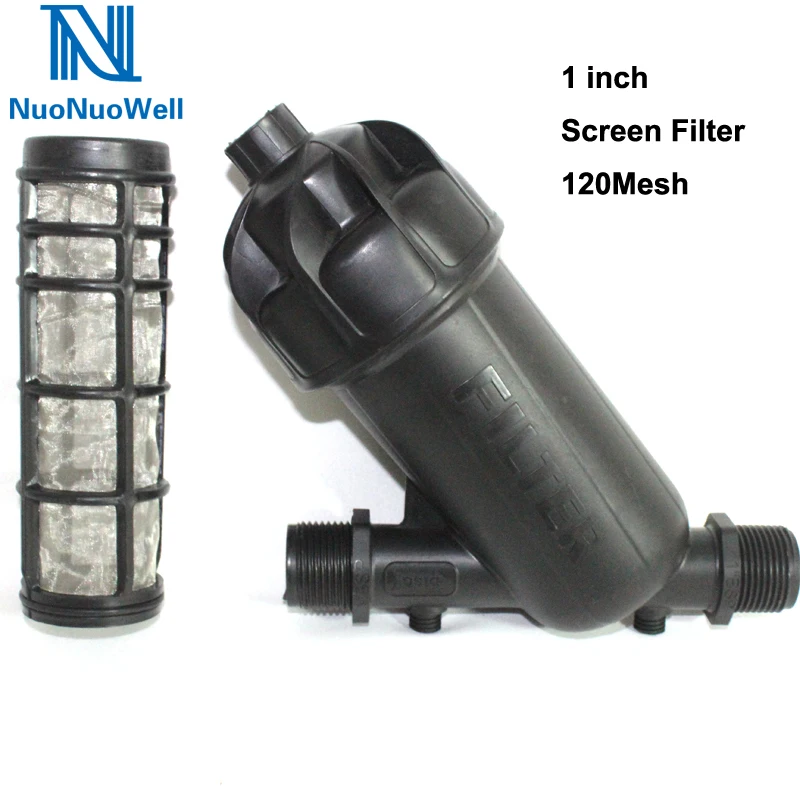 NuoNuoWell 1 Inch BSP Male Threaded Y Type Screen Filter 120Mesh/125 Micron For Garden Irrigation Pump Washable Sewage Outlet
NuoNuoWell 1 Inch BSP Male Threaded Y Type Screen Filter 120Mesh/125 Micron For Garden Irrigation Pump Washable Sewage Outlet