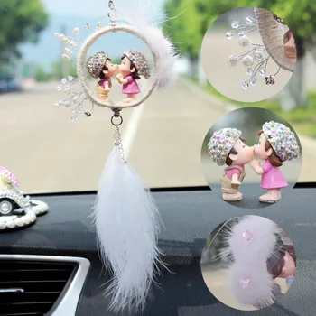 Car Pendant Cute Cartoon Child kiss Suspension Ornaments Rearview Mirror Hangings Dangle Trim Automobiles Interior Decor Gifts
Car Pendant Cute Cartoon Child kiss Suspension Ornaments Rearview Mirror Hangings Dangle Trim Automobiles Interior Decor Gifts