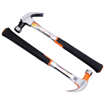 Claw Horns Hammer High Carbon Steel Woodworking Right Angle Hammers Household Decoration Multi-function Hand Tools Nails Hammer
Claw Horns Hammer High Carbon Steel Woodworking Right Angle Hammers Household Decoration Multi-function Hand Tools Nails Hammer