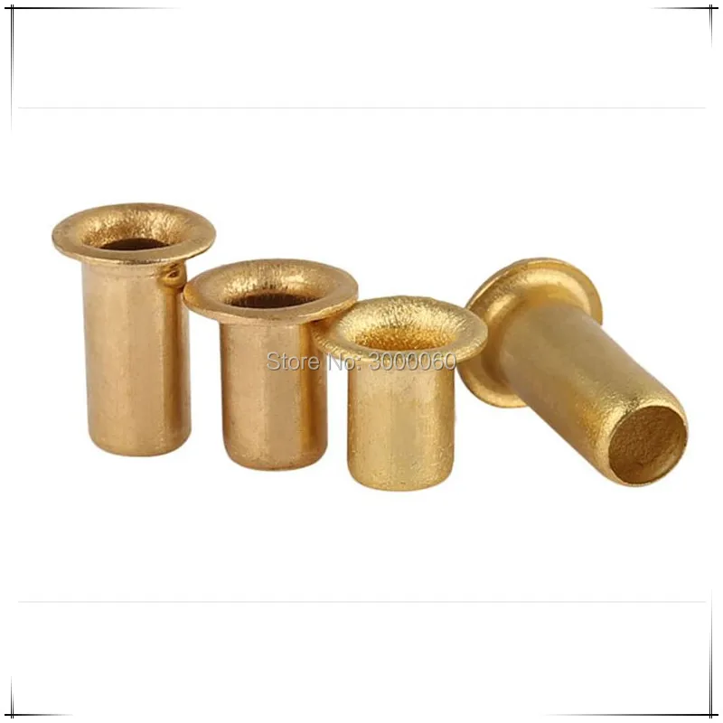 

M1.3x2.5mm Brass Copper Single Tube Hollow Tubular Rivet For PCB 2000pcs/lot