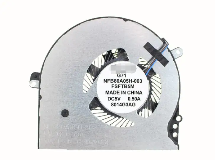 New CPU Fan For HP pavilion 15-cc 15-cc708tx 15-CC715TX 15-CC710TX TPN-Q191 927918-001 G71 NFB80A05H-003 FSFTB5M CPU Cooling Fan
New CPU Fan For HP pavilion 15-cc 15-cc708tx 15-CC715TX 15-CC710TX TPN-Q191 927918-001 G71 NFB80A05H-003 FSFTB5M CPU Cooling Fan