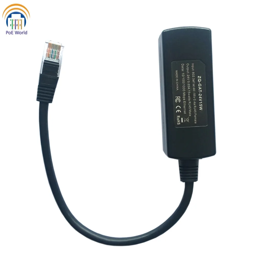 24V 15W PoE Converter For MikroTik And Ubiquiti PoE Device, PoE Splitter for 24 volt devices from 802.3af
24V 15W PoE Converter For MikroTik And Ubiquiti PoE Device, PoE Splitter for 24 volt devices from 802.3af