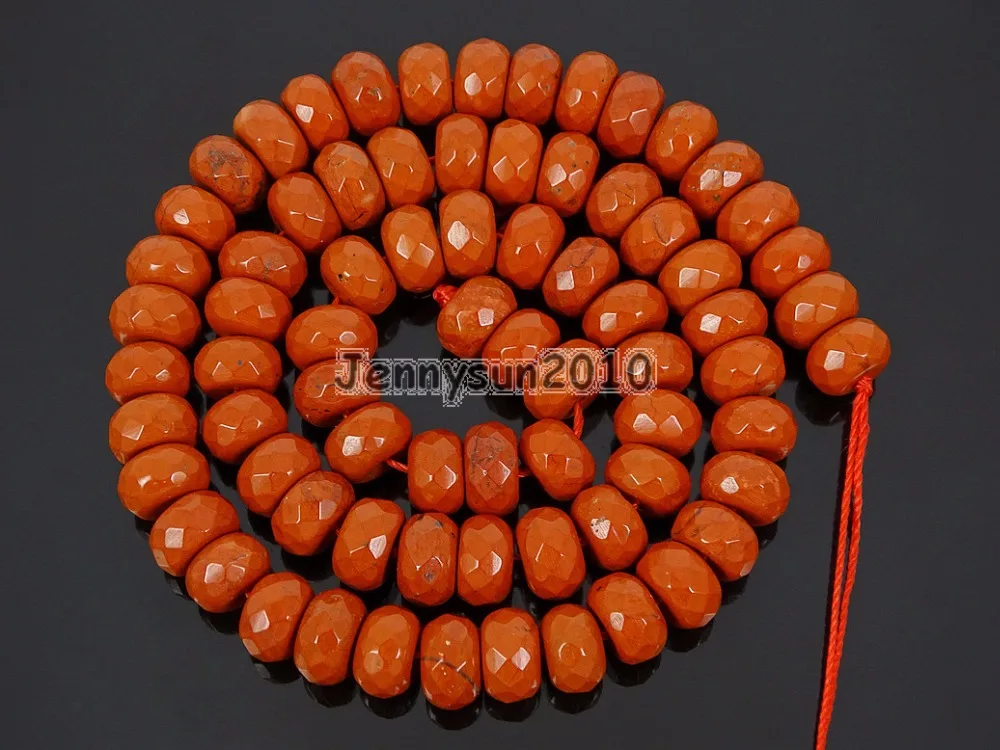 Natural Red Ja-sper Gems stones 5mm x 8mm Faceted Rondelle Spacer Loose Beads 15'' Jewelry Design 5 Strands/Pack
Natural Red Ja-sper Gems stones 5mm x 8mm Faceted Rondelle Spacer Loose Beads 15'' Jewelry Design 5 Strands/Pack
