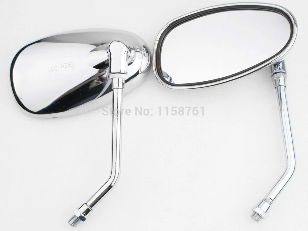 Chrome Motorcycle 10mm Thread Oval Mirrors for Cruiser Touring Custom Chopper Free Shipping
Chrome Motorcycle 10mm Thread Oval Mirrors for Cruiser Touring Custom Chopper Free Shipping