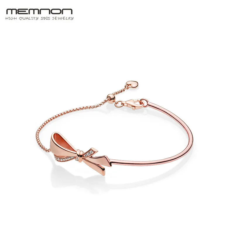 Memnon jewelry Mother's day Rose bow bracelet 925 Sterling Silver fine jewelry bracelets for Women bracelet bangles wholesale
Memnon jewelry Mother's day Rose bow bracelet 925 Sterling Silver fine jewelry bracelets for Women bracelet bangles wholesale