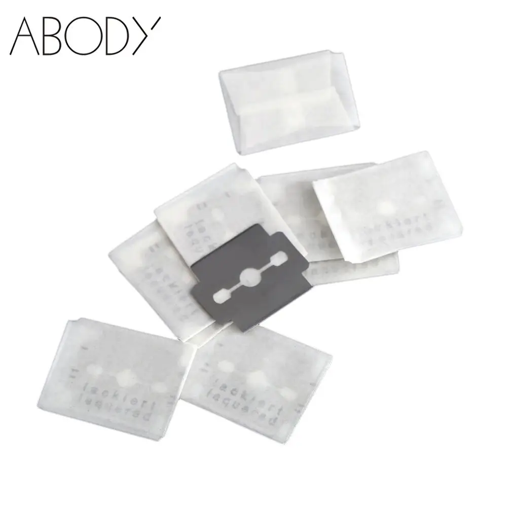 100Pcs/set Nail Art Blade Dead Skin Cuticle Remover Double Edge Blades Nail Art Tool Equipment Stainless Steel
100Pcs/set Nail Art Blade Dead Skin Cuticle Remover Double Edge Blades Nail Art Tool Equipment Stainless Steel
