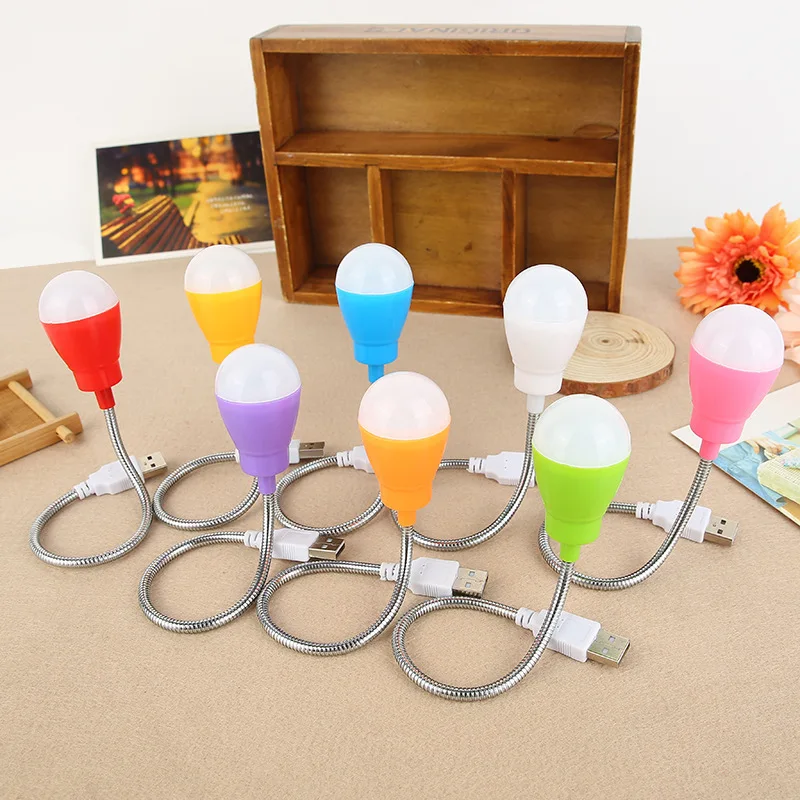 

YIYANG Colorful PVC 5V 5W USB Bulb Light portable Lamp LED hiking camping Tent travel Work With Power Bank Notebook