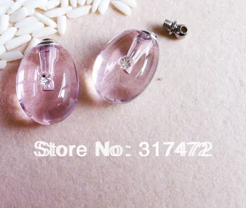 Pink Oval Shape Rice Vial Pendant Perfume Botltle Findings
Pink Oval Shape Rice Vial Pendant Perfume Botltle Findings
