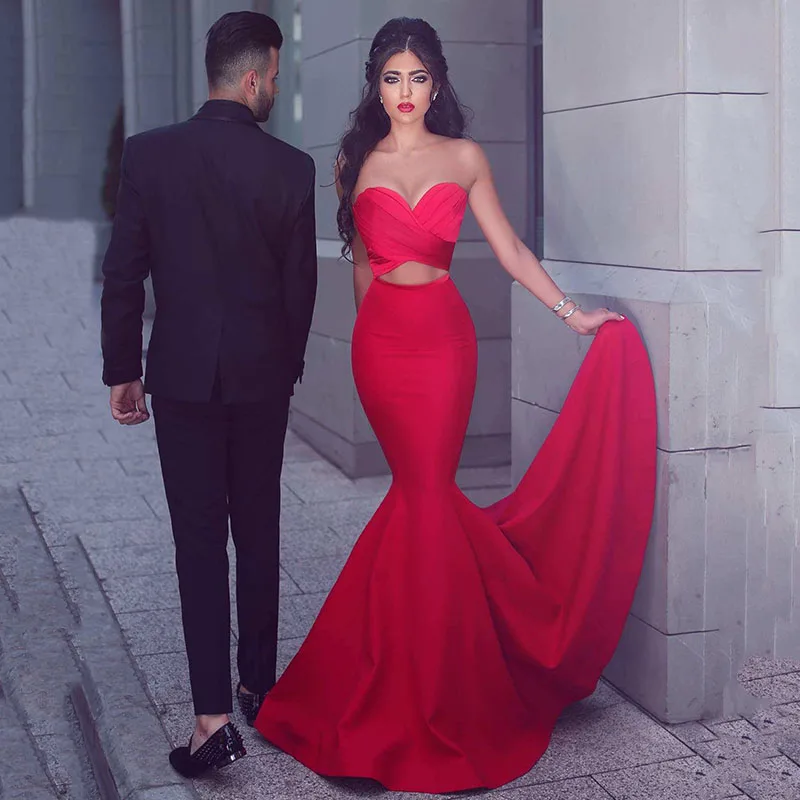 Said Mhamad Red Two Pieces Prom Dresses Mermaid Sweetheart Pleated Criss Cross Sweep Train Party Wear Cheap From China
Said Mhamad Red Two Pieces Prom Dresses Mermaid Sweetheart Pleated Criss Cross Sweep Train Party Wear Cheap From China