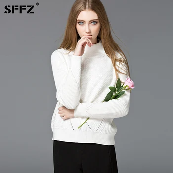 SFFZ Womens Sweaters and Pullovers Comfortable Cotton Turtleneck Long Sleeve Pullovers Women Casual Knitting Clothes Top
SFFZ Womens Sweaters and Pullovers Comfortable Cotton Turtleneck Long Sleeve Pullovers Women Casual Knitting Clothes Top