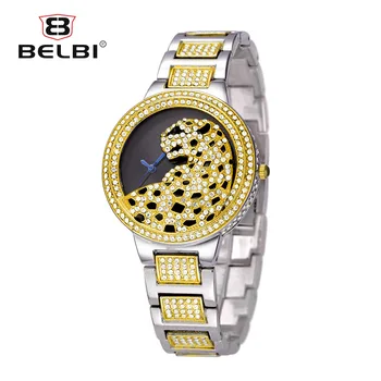 BELBI Luxury Women Wrise Watch Leopard Wristwatch Bling Female Jewelry Bracelet Quartz Battery Watches Clock Top Brand for Lady
BELBI Luxury Women Wrise Watch Leopard Wristwatch Bling Female Jewelry Bracelet Quartz Battery Watches Clock Top Brand for Lady