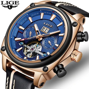 2018 LIGE NEW Tourbillon Automatic Mechanical Watch Men Military Sport Watch Rose Gold Leather Quartz Men Watch Reloj Hombre
2018 LIGE NEW Tourbillon Automatic Mechanical Watch Men Military Sport Watch Rose Gold Leather Quartz Men Watch Reloj Hombre