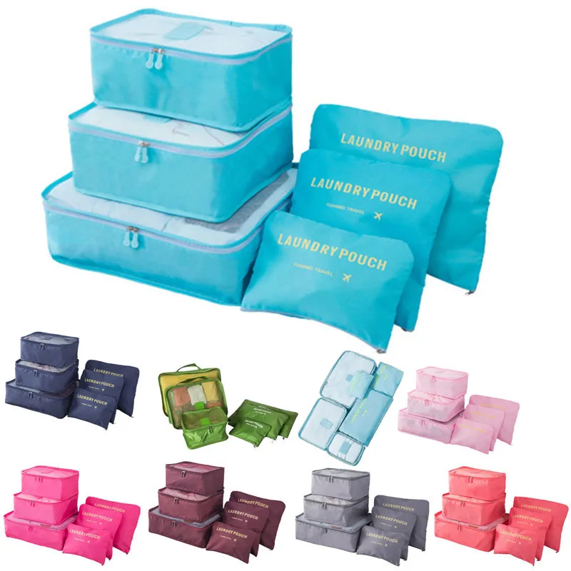 6Pcs/Set Organizer Storage Bags Solid Color Nylon Tidy Luggage Suitcase Pouch Zipped Cases For Travel Bussiness Home FP8
6Pcs/Set Organizer Storage Bags Solid Color Nylon Tidy Luggage Suitcase Pouch Zipped Cases For Travel Bussiness Home FP8
